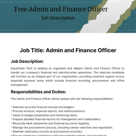 Admin Officer Job Description in Construction: Roles, Responsibilities, and Skills