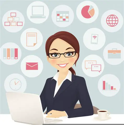 Administrative Assistant & Secretary Clipart: Elevate Your Visuals with Essential Graphics