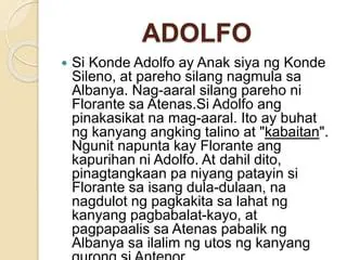 Ang Pagtuturo ni Florante sa Kanyang Ama