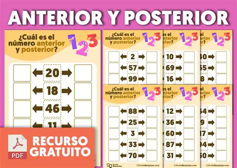 Aplicaciones del Concepto de Anterior y Posterior
