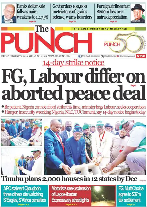 Breaking News in Nigeria Today: Your 24/7 Pulse with Punch Newspaper