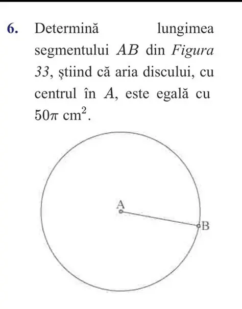 Calcularea lungimii segmentului AB