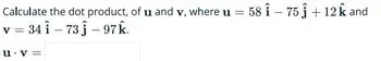Calculating the Dot Product of u and v