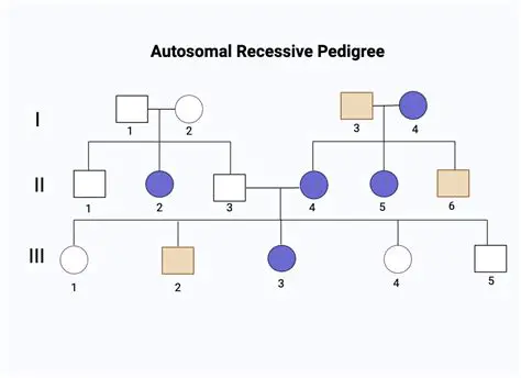 Characteristics of Autosomal Recessive Traits in Pedigrees