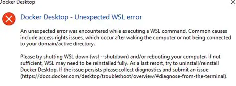 Check the Docker Desktop logs