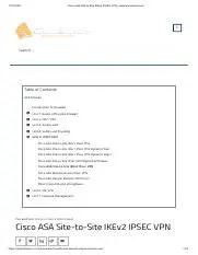 Cisco ASA Site-to-Site IKEv2 IPsec VPN: A Comprehensive Guide