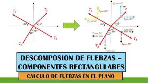 Componentes de una fuerza inclinada