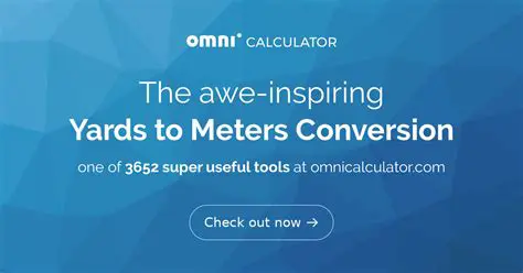 Converting Yards to Meters