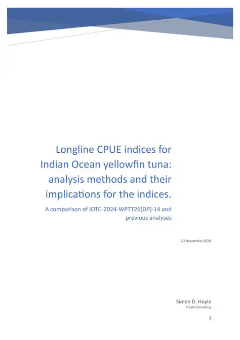 CPUE Analysis and Explanation