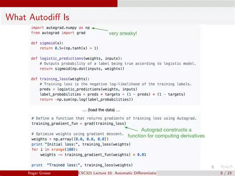 Develop an autodiff library