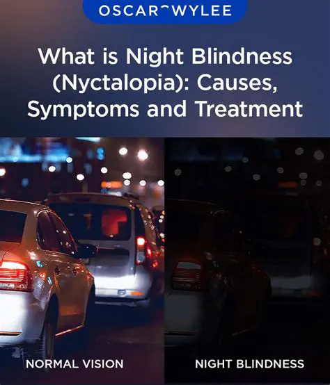 Difficulty seeing at night