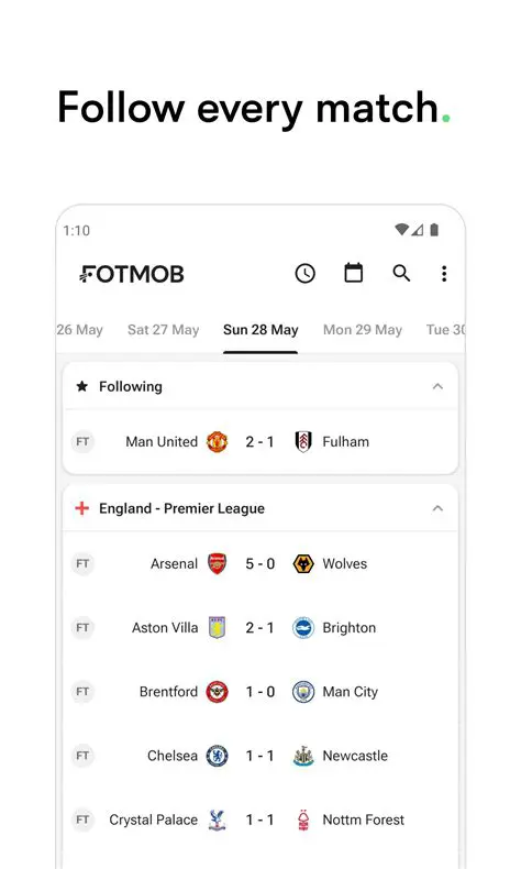 FotMob: Your Premier Destination for Live Football Scores, News, and Stats