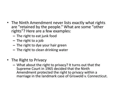 Further Analysis of the Ninth Amendment
