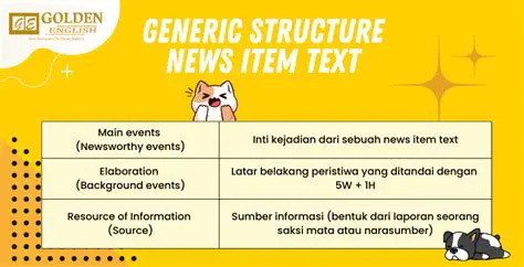 Understanding Generic Structure in News Items: A Comprehensive Guide