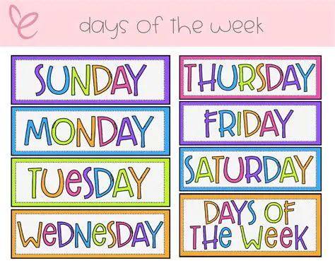 Unlocking Learning: Interactive Word Walls for Days of the Week