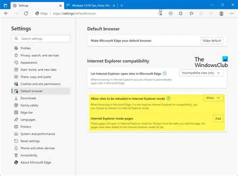 Internet Explorer Compatibility
