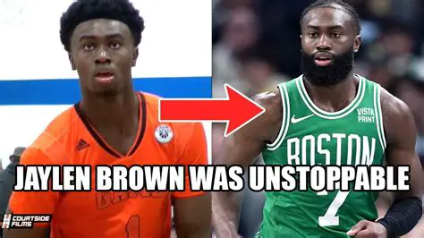 Jaylen Brown: From High School Phenom to NBA Star – A Look Back at His Highlights