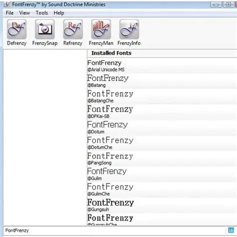 Key Features of FontFrenzy