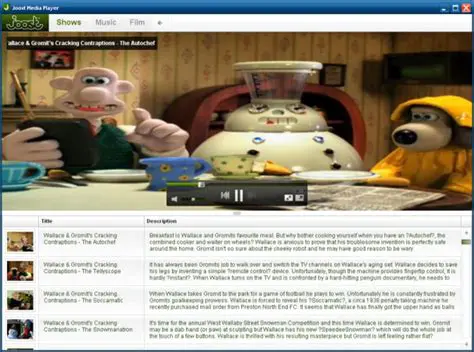 Key Features of Joost Media Player