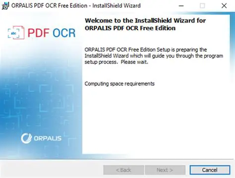 Key Features of ORPALIS PDF OCR Free Edition