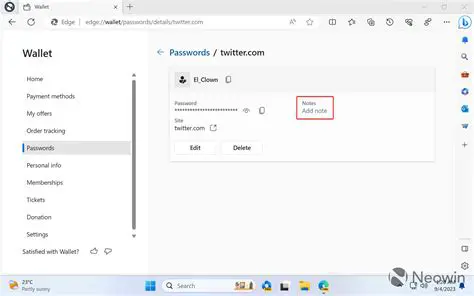 Key Features of Password Notes