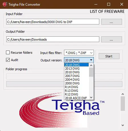 Key Features of Teigha File Converter
