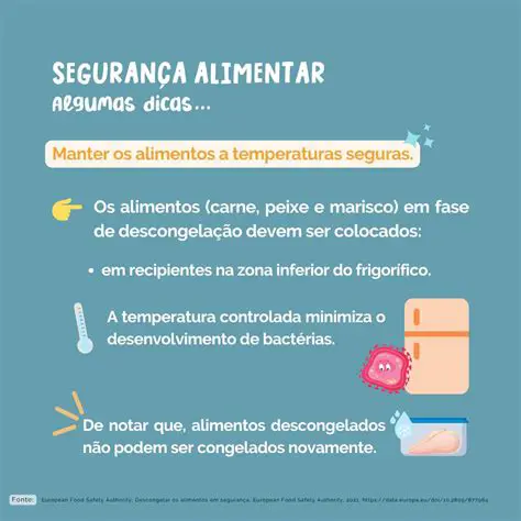 Manter os alimentos em temperaturas seguras