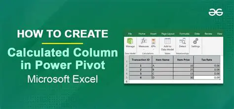 Mastering the Power Pivot Calculation Area: A Deep Dive into DAX and Data Modeling