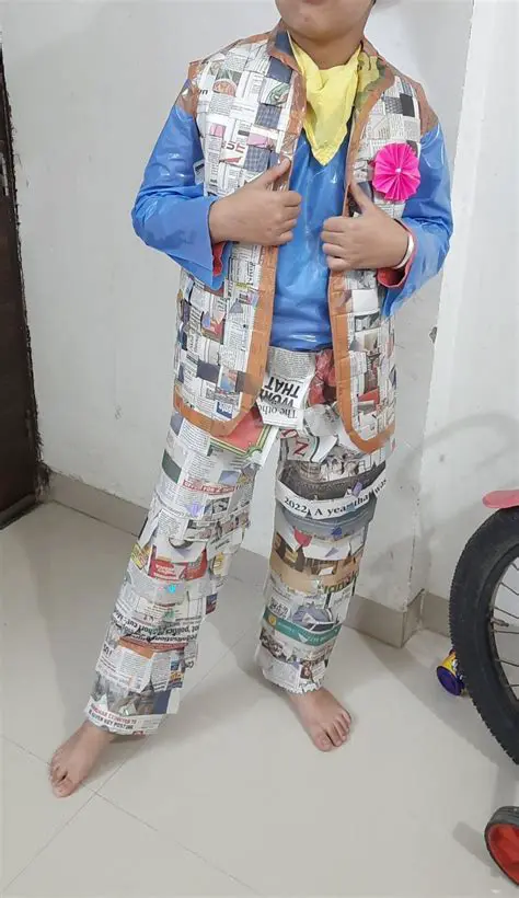 Unleash Creativity: The Dapper Newspaper Dress for Boys - A DIY Fashion Statement