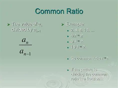 Not identifying the common ratio