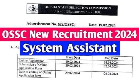 OSSC Administrative Case Assistant News: Latest Updates on Odisha Government Recruitment