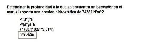 Preguntas y respuestas sobre la profundidad a la que se encuentra un buceador en el mar