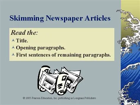 Unlock Essential Information: The Purpose of Skimming Newspaper Articles