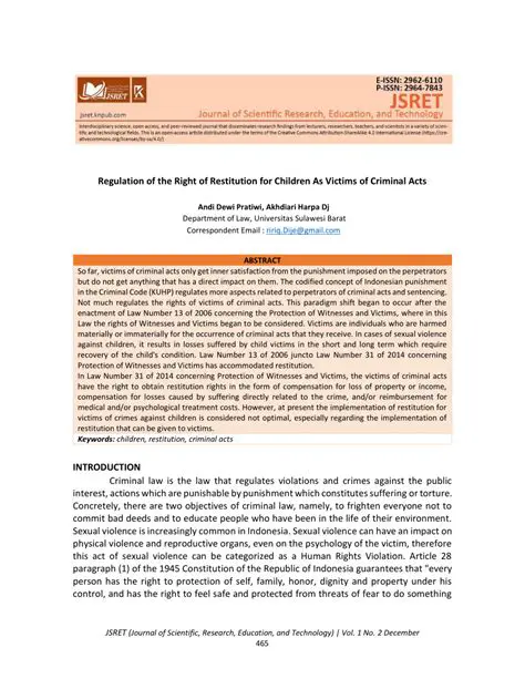 Regulation of Criminal Acts of Theft in the Criminal Code