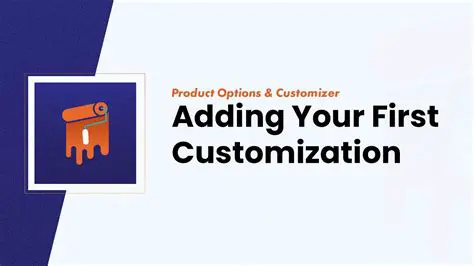 Search for customization options