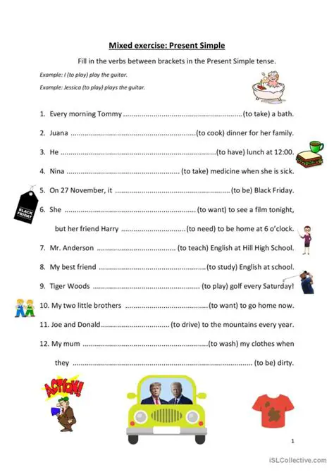 Start with simple exercises