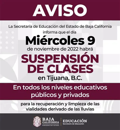 Suspenden Clases 23 y 24 de Octubre: Conoce las Razones Oficiales y Sectores Afectados