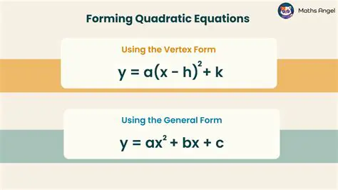 The Form of a Quadratic Equation