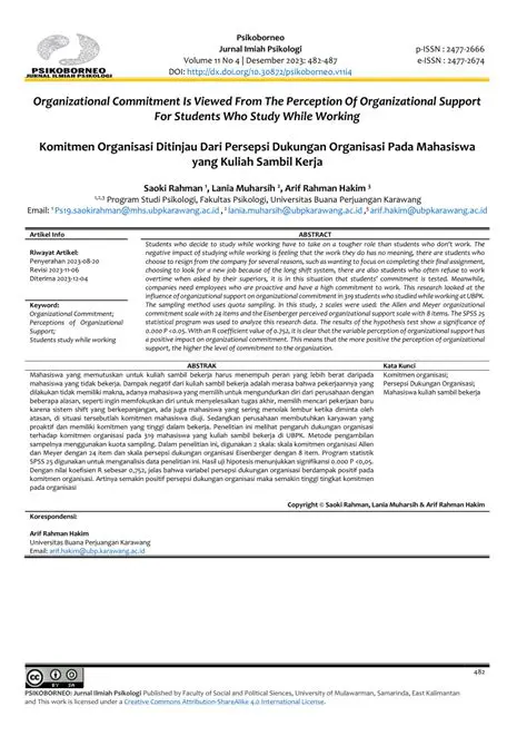 The Impact of Empowerment on the Perception of Organizational Support