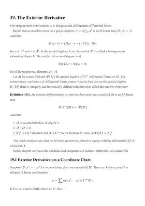 The kernel of the exterior derivative d
