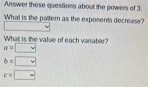 The Pattern in Powers of 3