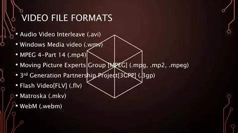 Understanding MPG and 3GP Formats