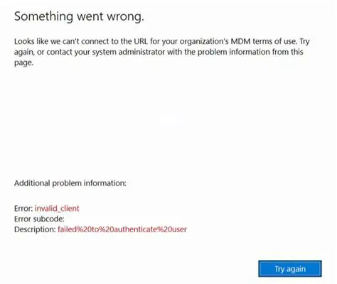 Understanding the Invalid Client Error